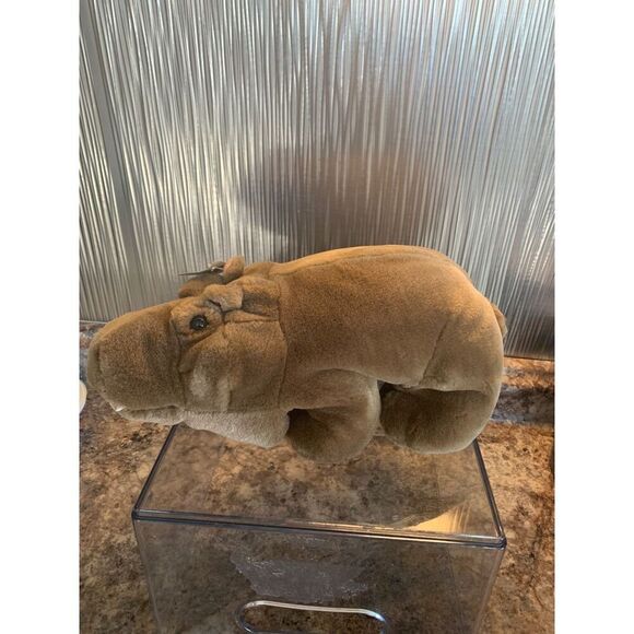 Cascade Toy Hippo Fully Lined Realistic Hand Puppet Washable Surface - Picture 4 of 10